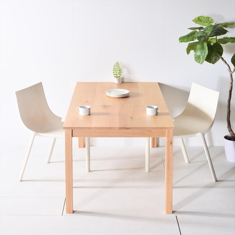 大川家具 地元生産品】 NO1ダイニングテーブル 120 オーク | 店舗