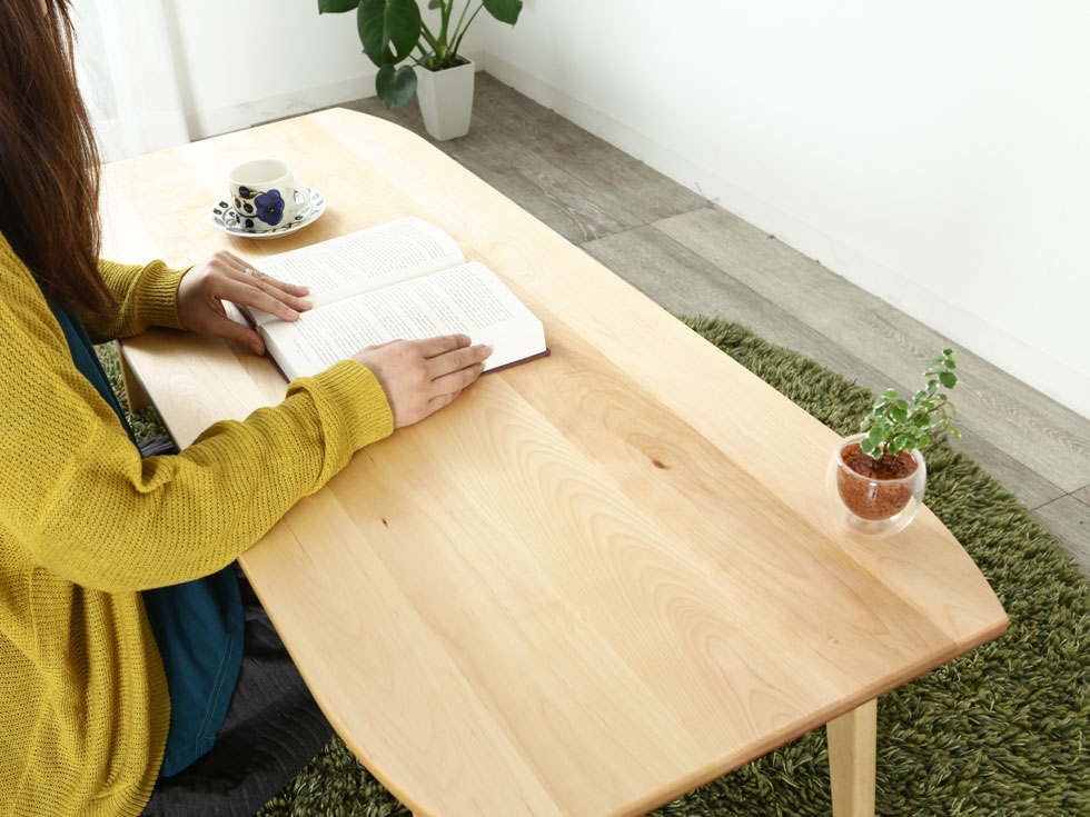 レフライン120 リビングテーブル オーク材 | 店舗,有限会社 野中木工所