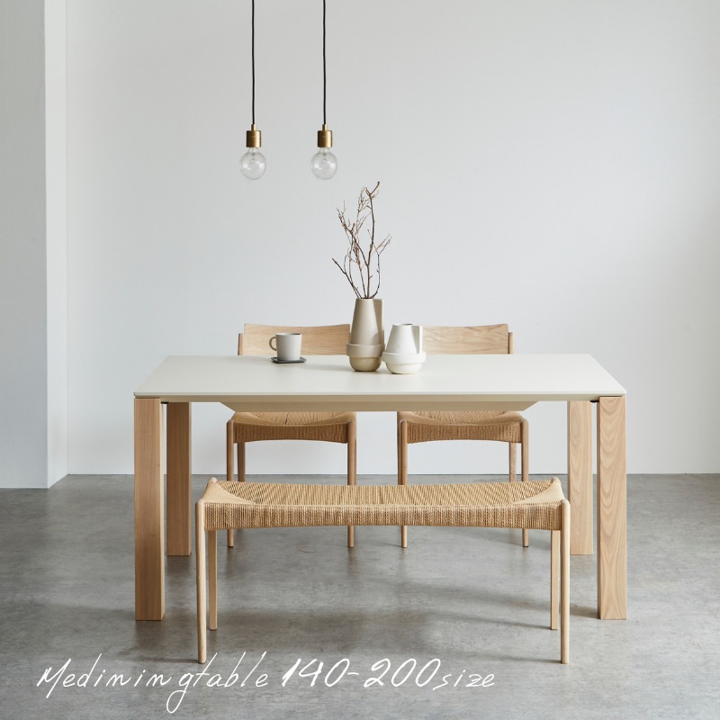 河口家具製作所 ME ダイニングテーブル180cm ME 】ダイニングテーブル【 脚NEWcolor white】 | 店舗,株式会社河口