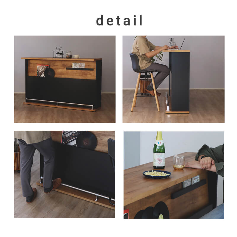 ととむう　大川家具　バーカウンター カウンター日本製テーブル 幅170cm バーカウンター 自宅 テーブル 幅 170cm コンパクト キッチン