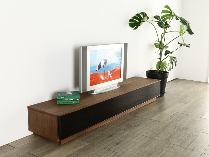 ソフィア 200 テレビボード ウォールナット ブラックフレーム