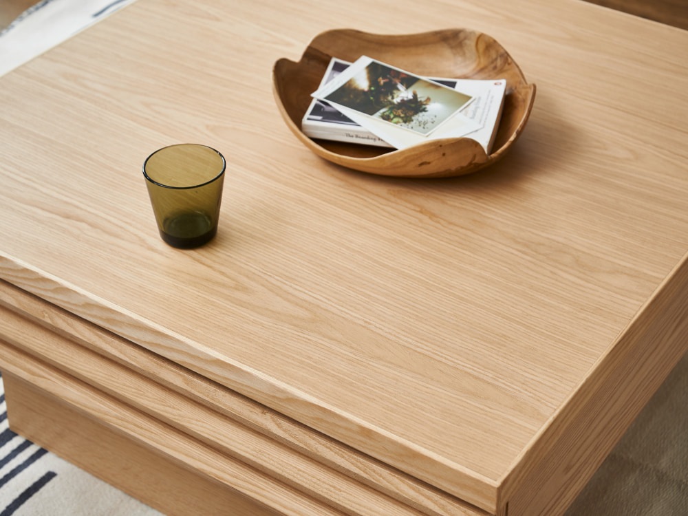 送料無料／ 幅80cmテーブル センターテーブル スクエア 正方形