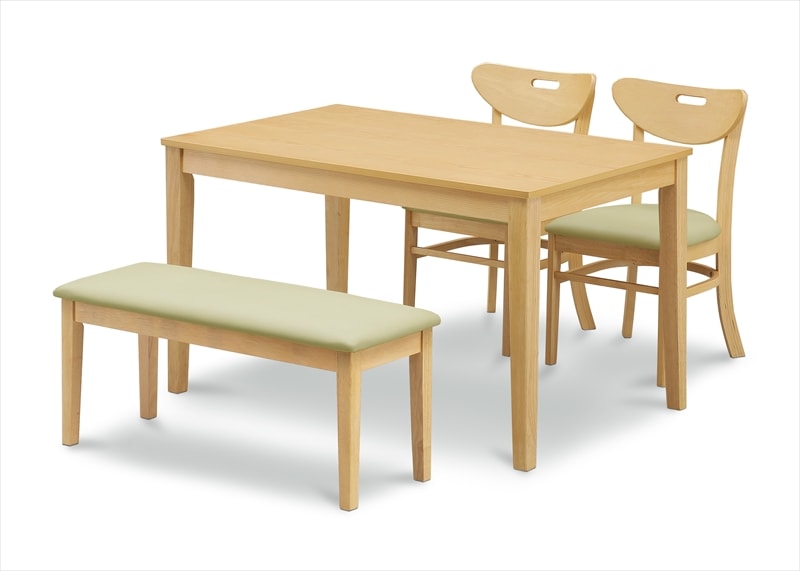 ダイニングセット 大川家具 サンウッディ テーブル チェア ベンチ B115 ダイニング4点 120テーブル ダイニング テーブル チェア 椅子 イス