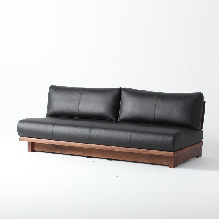 ソファ BOLD180 180cm ウォールナット 本革 WAプラス | 店舗,WA