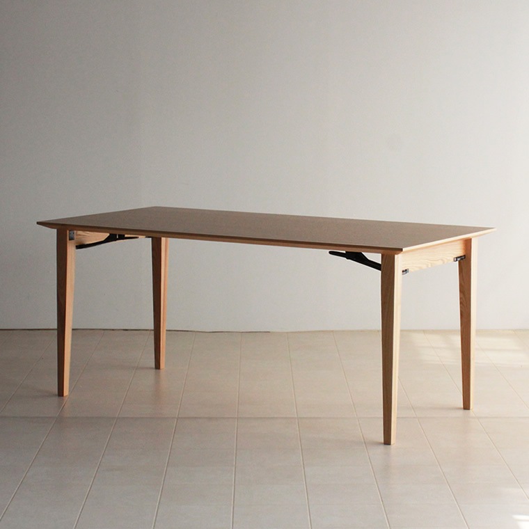 折り畳みダイニングテーブル CONE 160x80x70cm WAプラス 家具,テーブル,ダイニングテーブル ネットde大川木工まつり【公式】