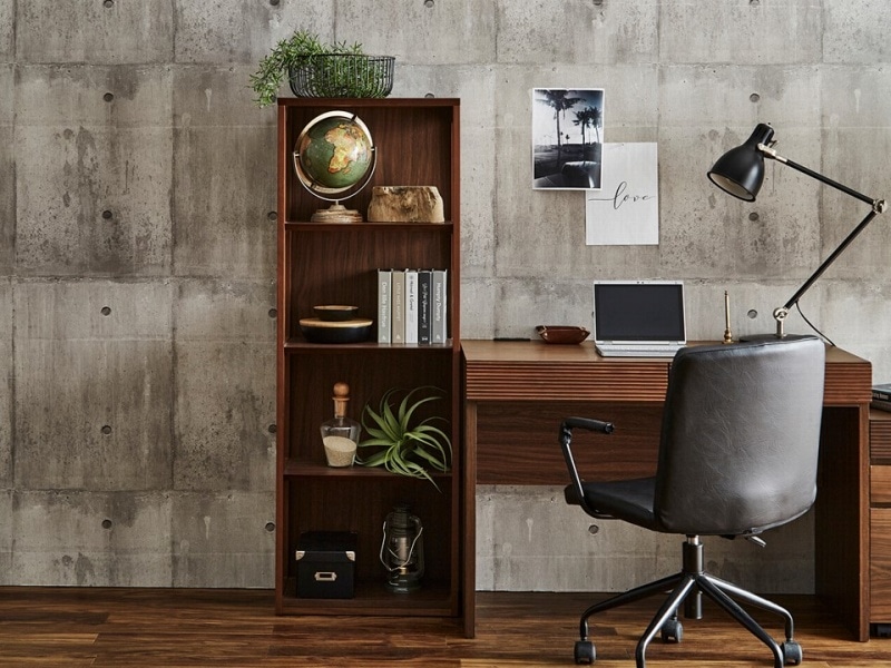 送料無料／ 幅105cmデスク3点セット 家具 収納 ホームオフィス家具