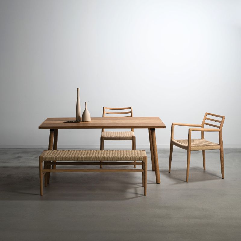 F7-136NA 】ペーパーコードベンチ | 店舗,株式会社河口家具製作所