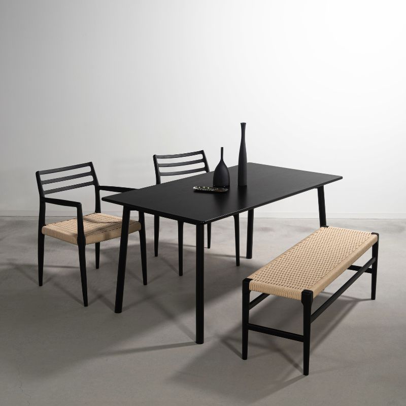 F7-136BK 】ペーパーコードベンチ | 店舗,株式会社河口家具製作所