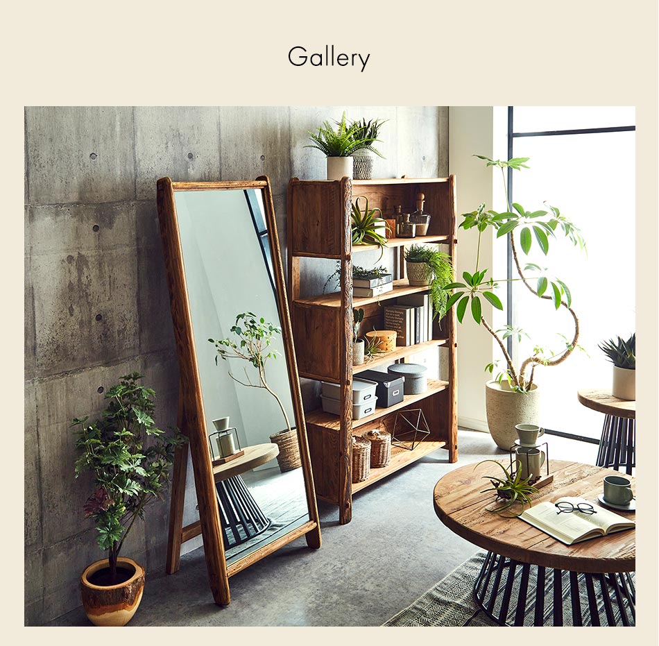 鏡 全身鏡 スタンドミラー レトロミラー アンティークミラー 古木 古材