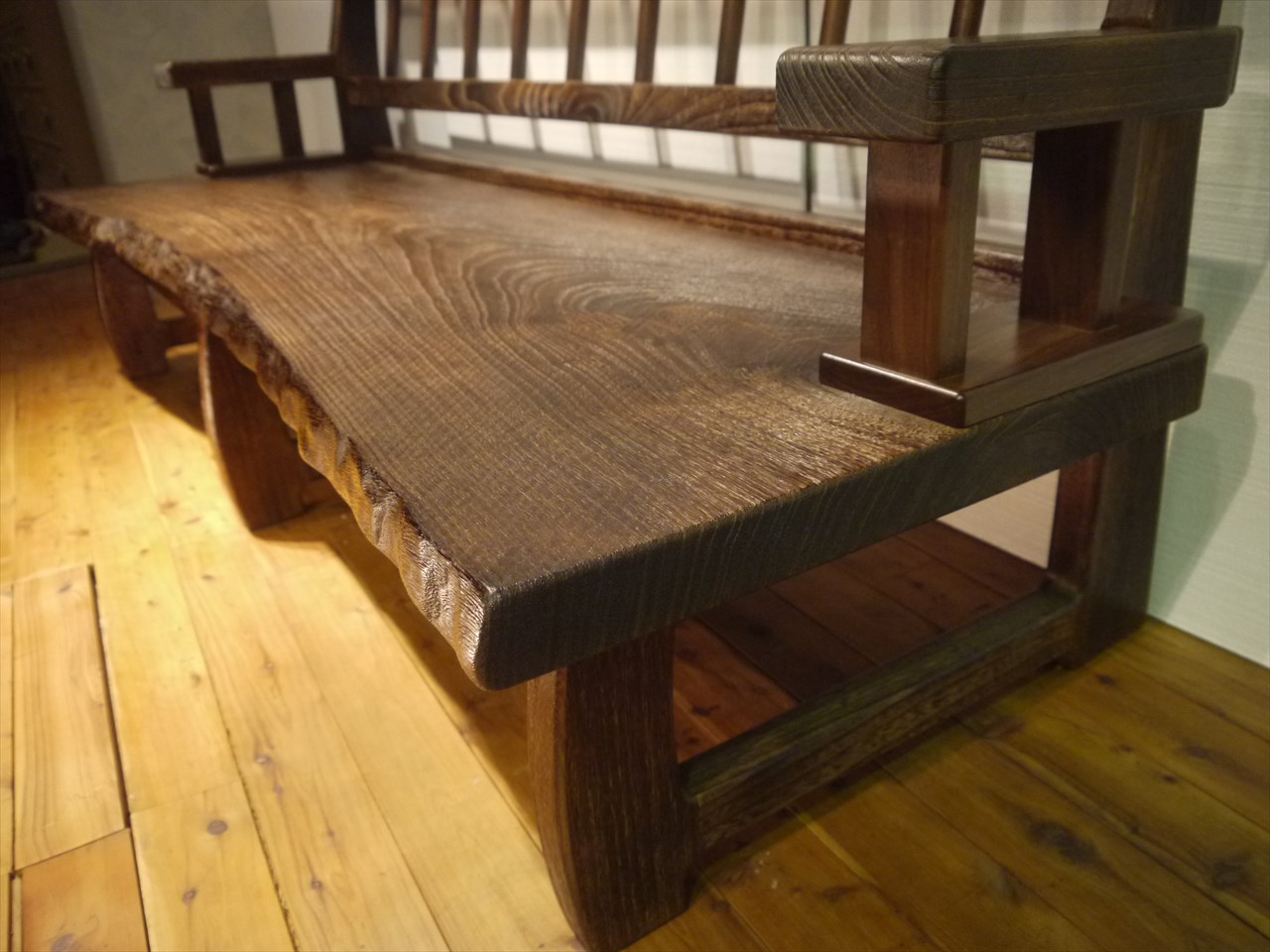 焼桐のベンチ　2-3人掛け 焼桐のベンチ 2-3人掛け 焼桐のベンチ 2-3人掛け