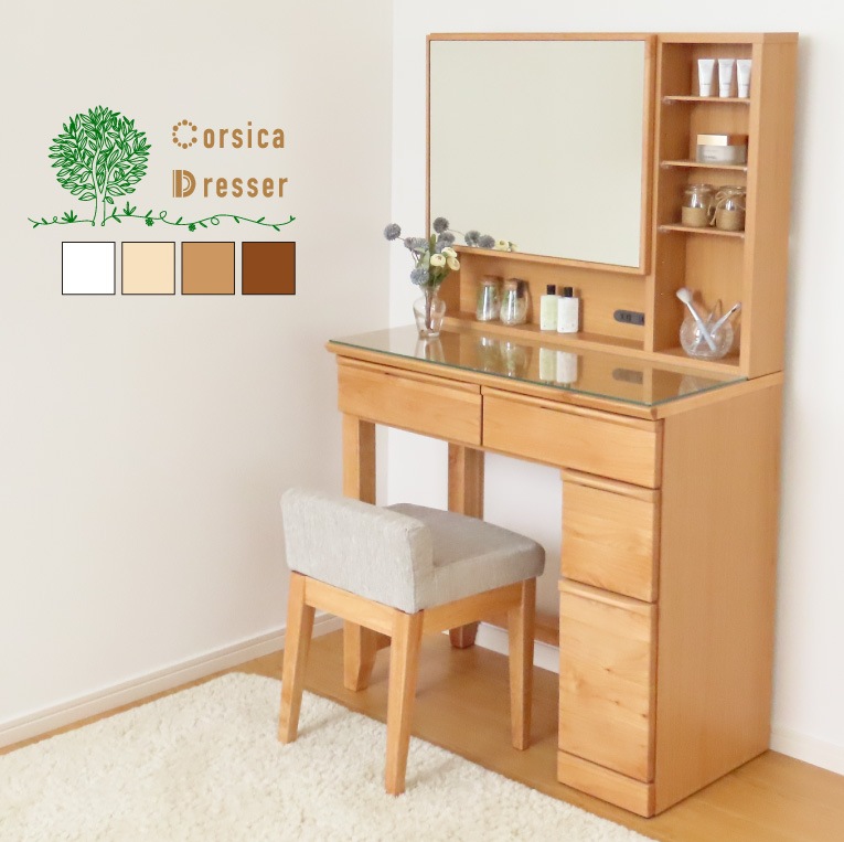 【中古品】木製ドレッサー・鏡台 　椅子同時購入必須 中古品】木製ドレッサー・鏡台 椅子同時購入必須 鏡台和風の通販