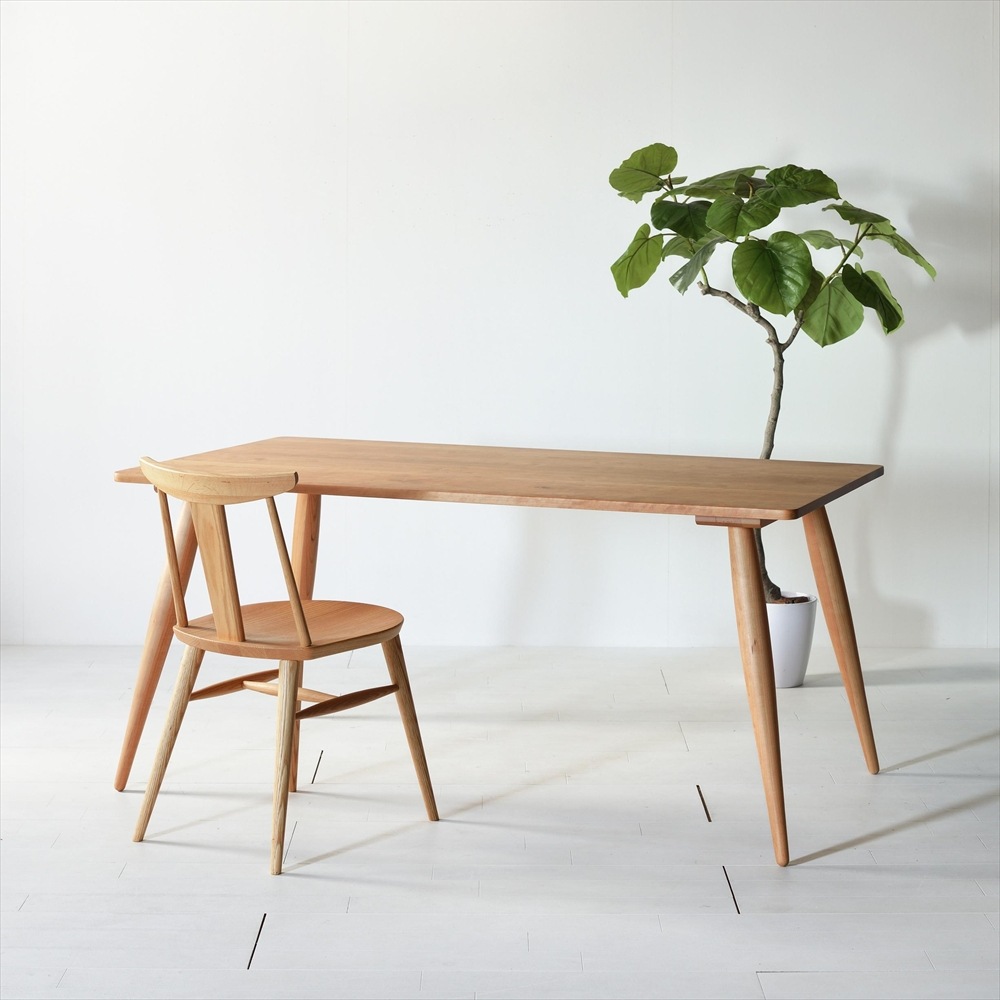 60年代のテイストを 】 ナインダイニングテーブル 150 チェリー | 店舗