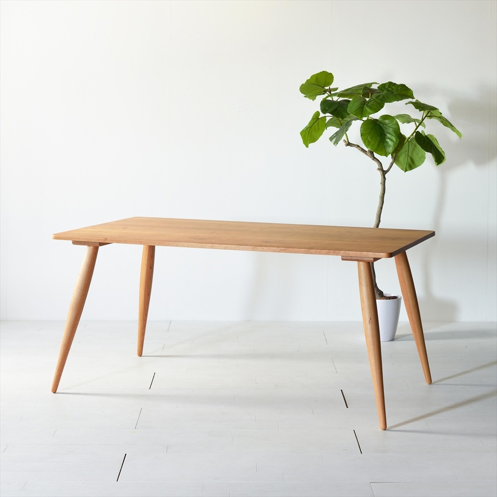 60年代のテイストを 】 ナインダイニングテーブル 150 チェリー | 店舗