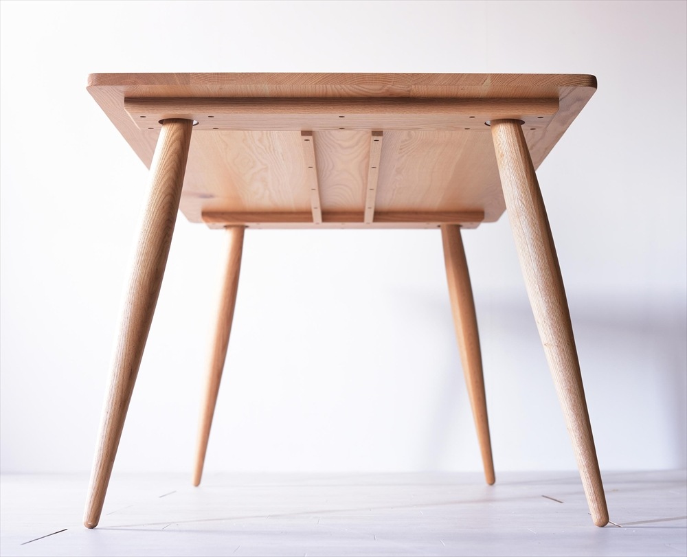 60年代のテイストを 】 ナインダイニングテーブル 150 オーク | 店舗