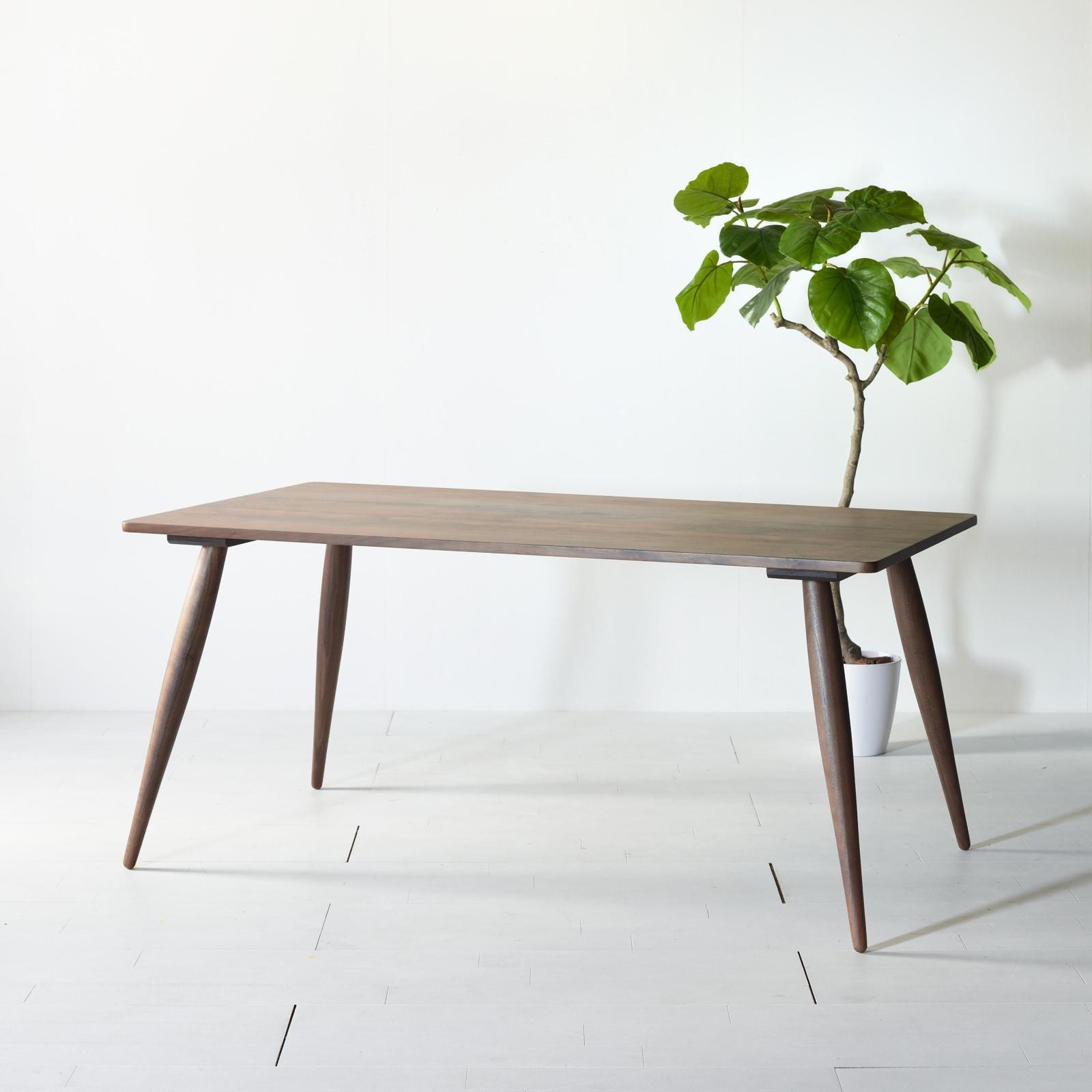 60年代のテイストを 】 ナインダイニングテーブル 180 ウォールナット