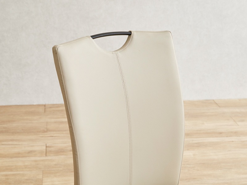 ハイバック ダイニングチェア/リビングチェア 〔2脚組 ダークブラウン〕 幅45cm 木製 合成皮革/合皮 〔リビング 在宅ワーク〕〔代引不可〕 ダイニングチェア ハイバックチェアダイニングシリーズ ダイニング