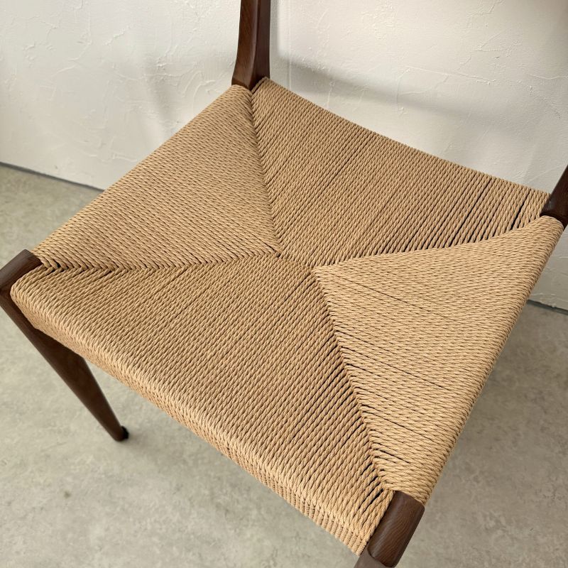 新品 未使用品 チェア 椅子 ペーパーコード ブラウン 輸入品 中古品① ペーパーコードチェア【ブラウン】 | 店舗,株式会社河口家具製作所
