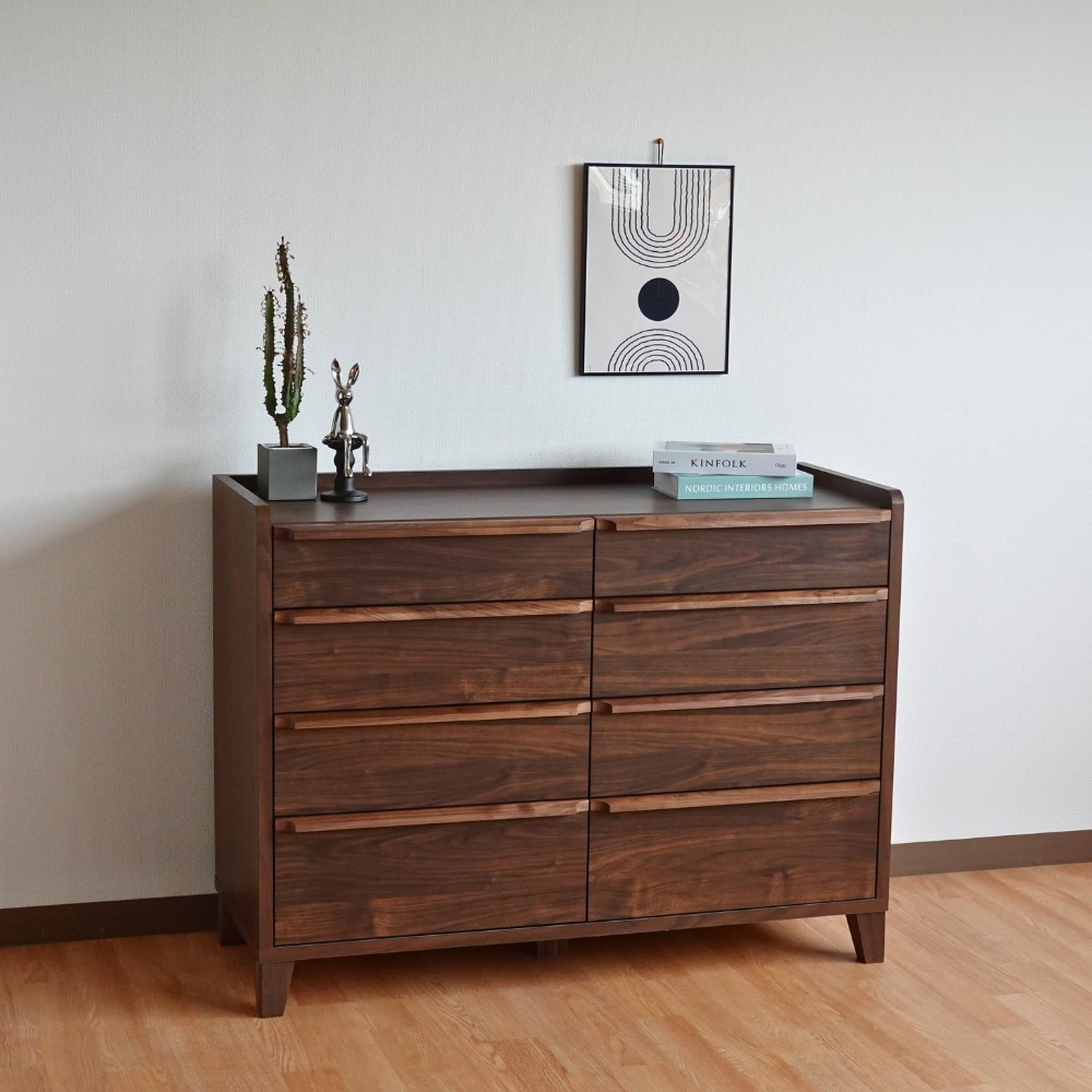 legacy- レガシー 120-4ローチェスト（ウォールナット/レッドオーク