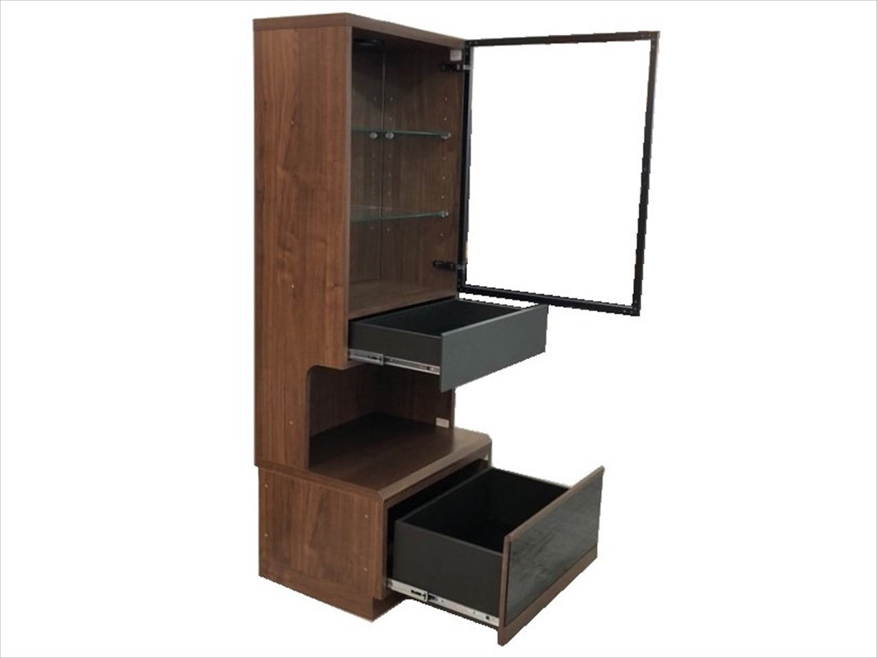 『KitFurniture』北谷家具 カップボード キュリオケース RWcup7 KitFurniture』北谷家具 カップボード キュリオケース RWcup7