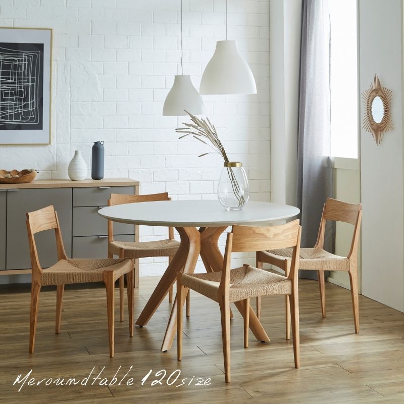 ME 】ラウンドテーブル100㎝：単品 【選べる！】天板6色・脚2色 | 店舗