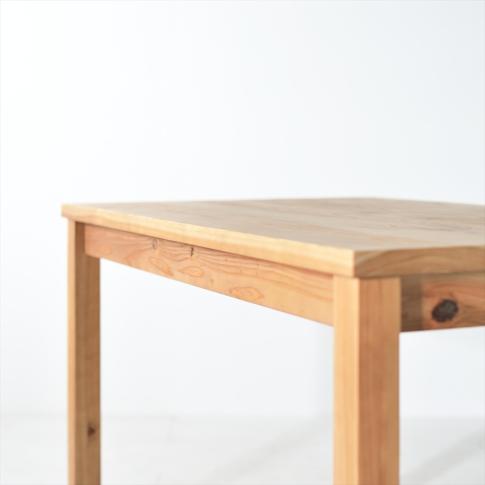 日本の山林を守ろう！】 レスキューダイニングテーブル 120 国産杉材