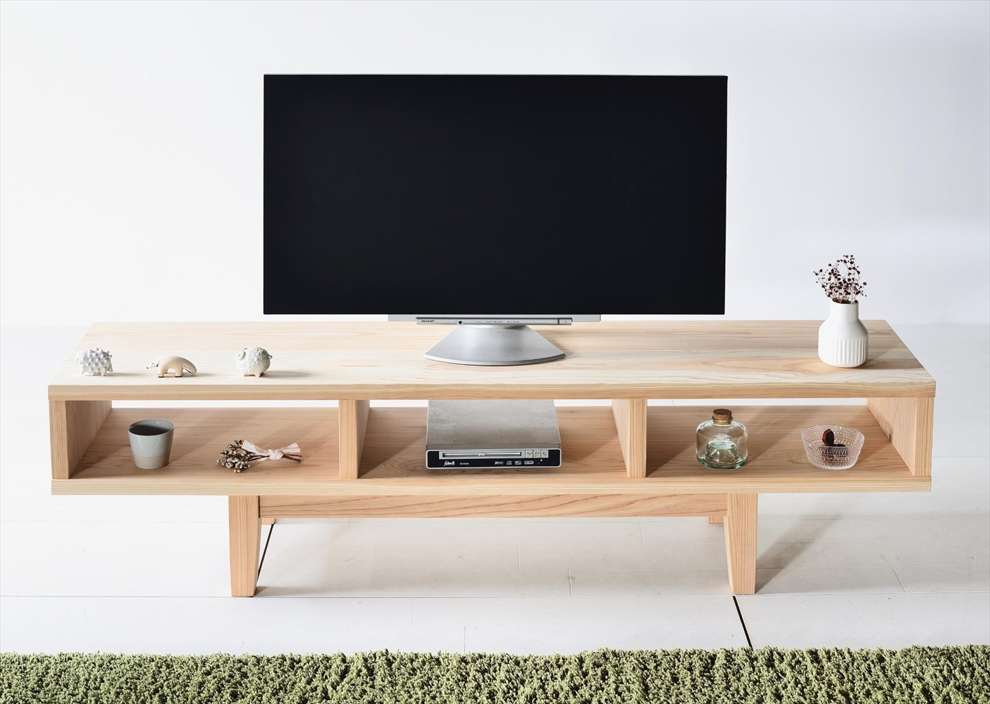 木の香テレビボード 150 杉材 九州産杉 国産 無垢材 天然木 無塗装