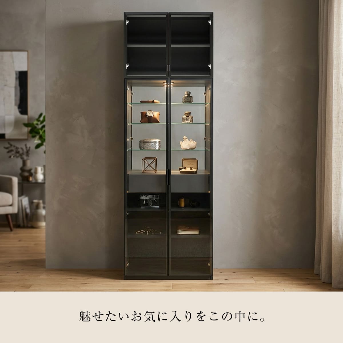FRA 幅60cm 幅80cm コレクションボード キュリオケース コレクション