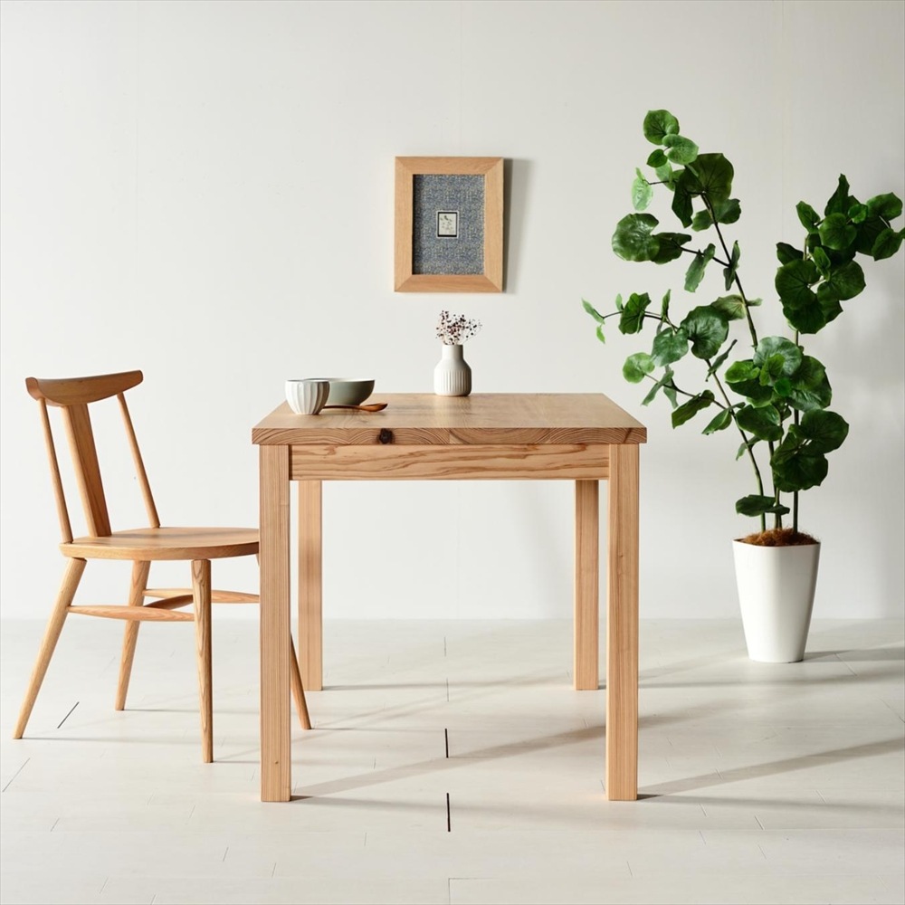 木の香ダイニングテーブル 120 角脚 杉材 九州産杉 国産 無垢材