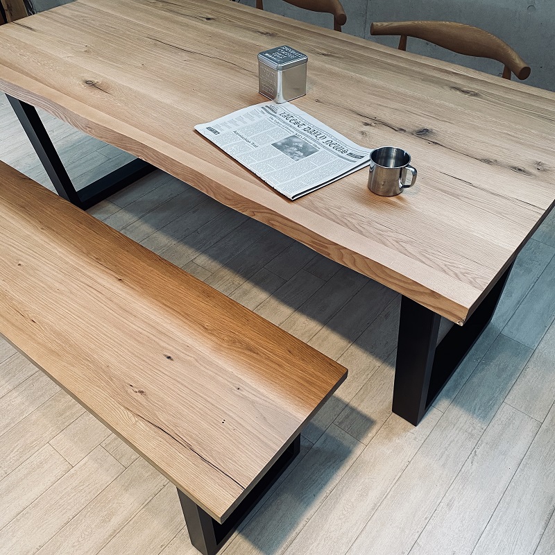 KT】ダイニングベンチ【139cm・ナチュラル】 | 店舗,株式会社河口家具