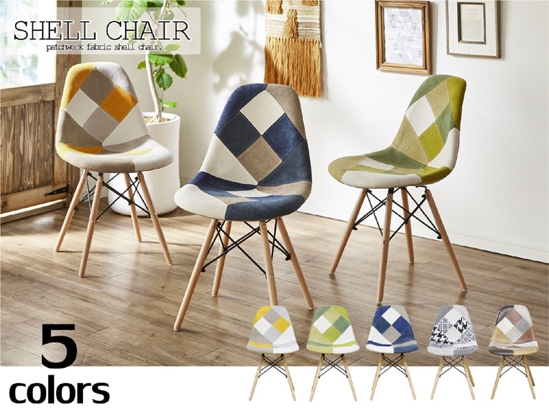 Patchwork Chair 版画 Denim patchwork chair