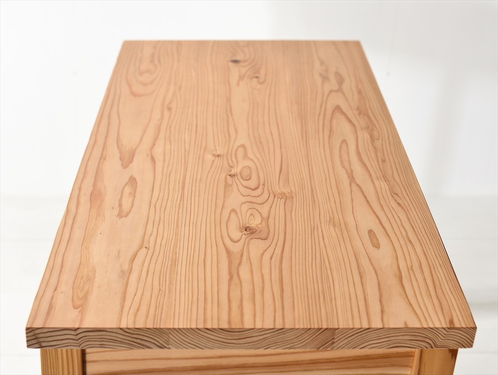 木の香デスク（引出しなし） 120 杉材 九州産杉 国産 無垢材 天然木