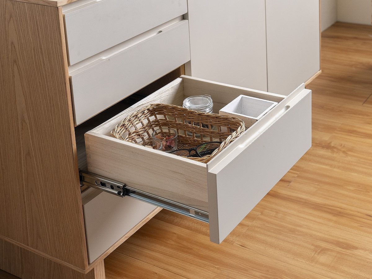 送料無料／ 完成品 幅80cm リビング収納 奥浅 北欧 省スペース サイド