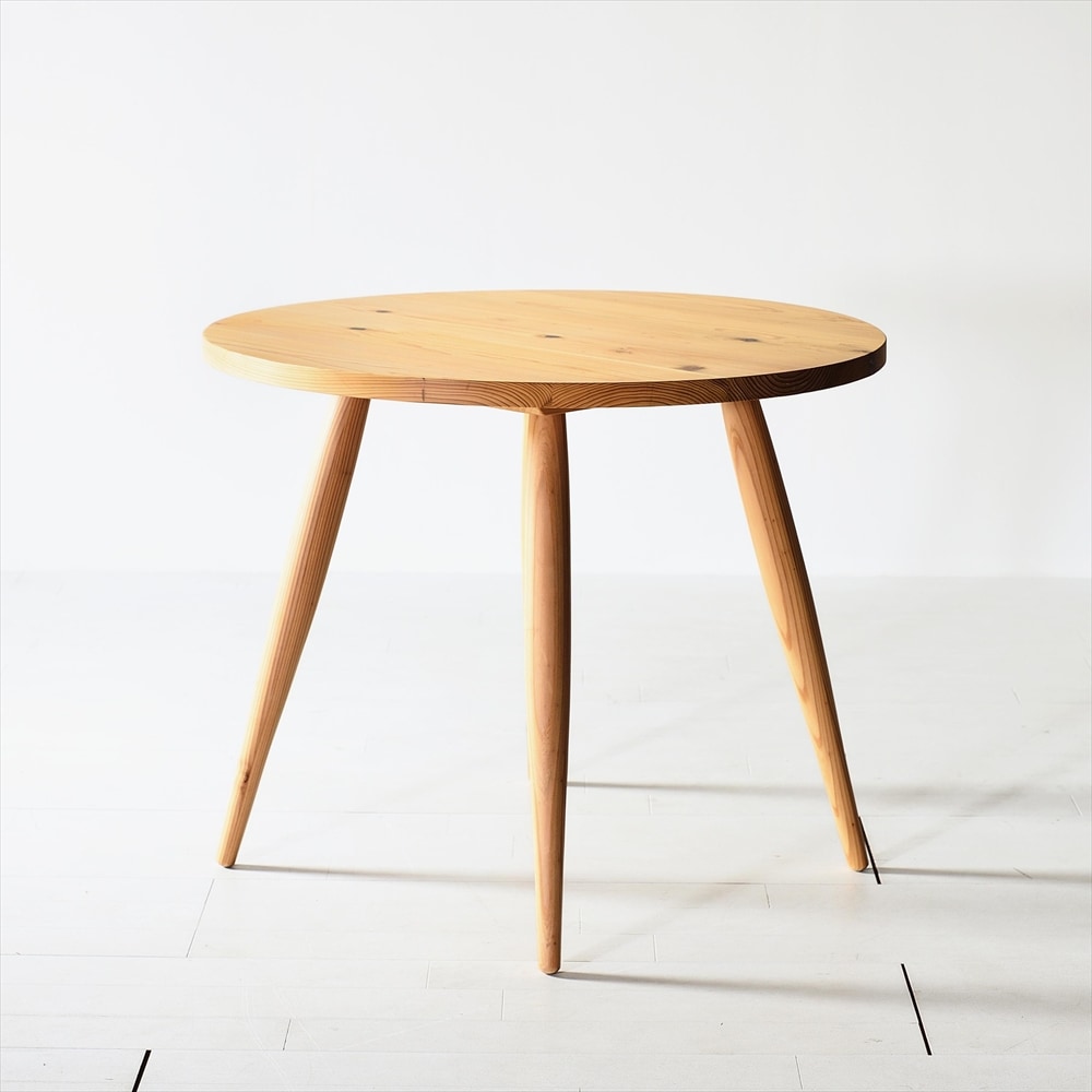 木の香ラウンドテーブル 85Φ 杉材 九州産杉 国産 無垢材 天然木 北欧