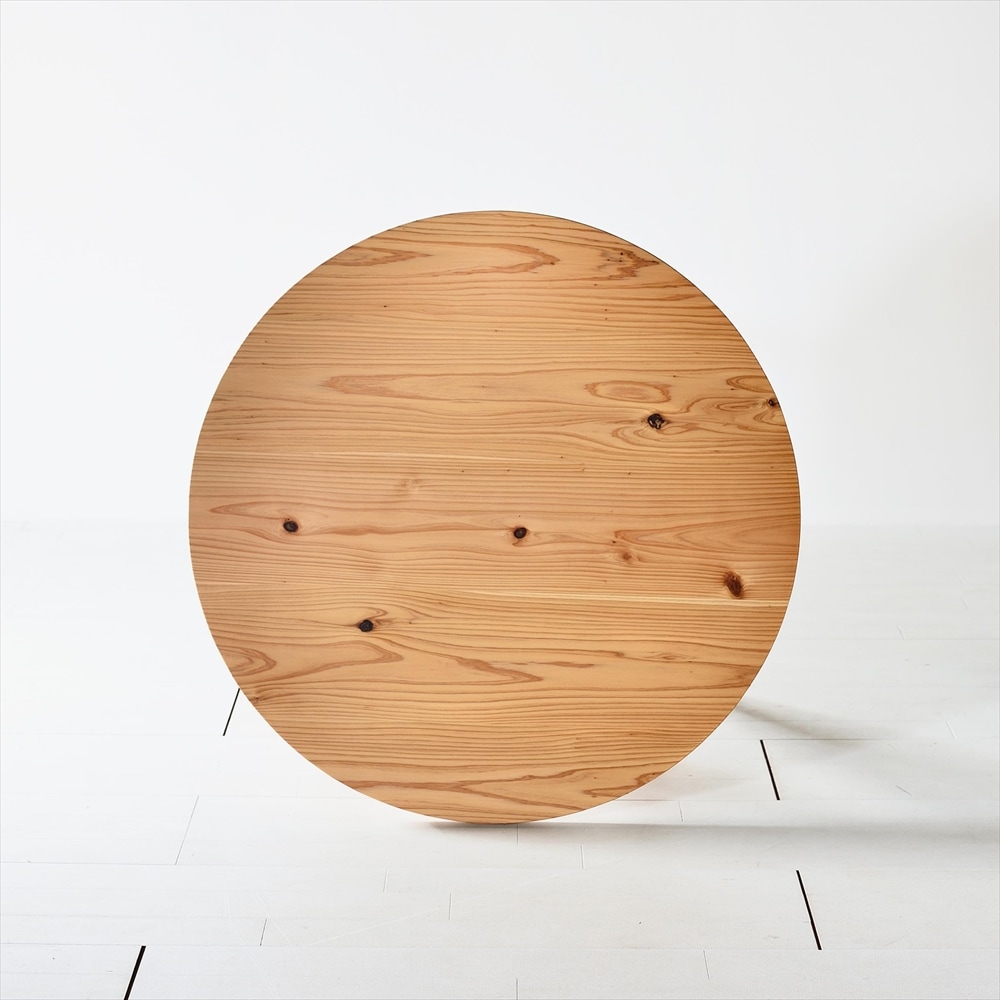 木の香ラウンドテーブル 85Φ 杉材 九州産杉 国産 無垢材 天然木 北欧