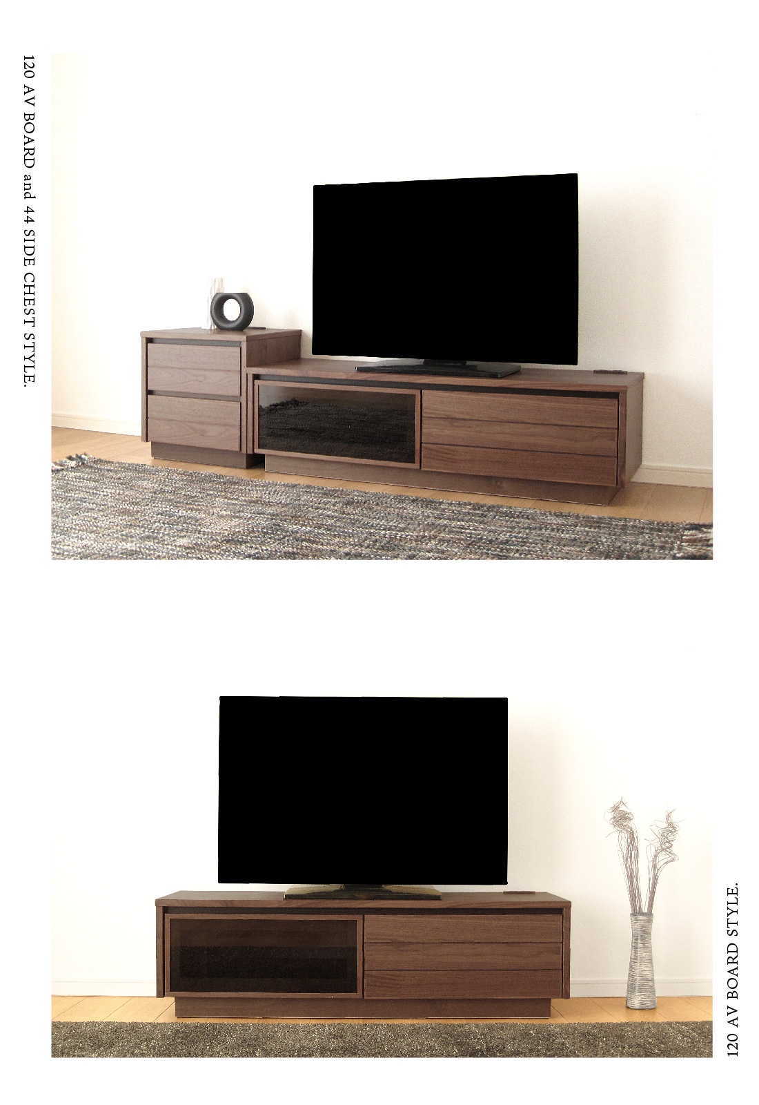 ローボード 幅120cm 日本製 大川家具 完成品 テレビ台 テレビ
