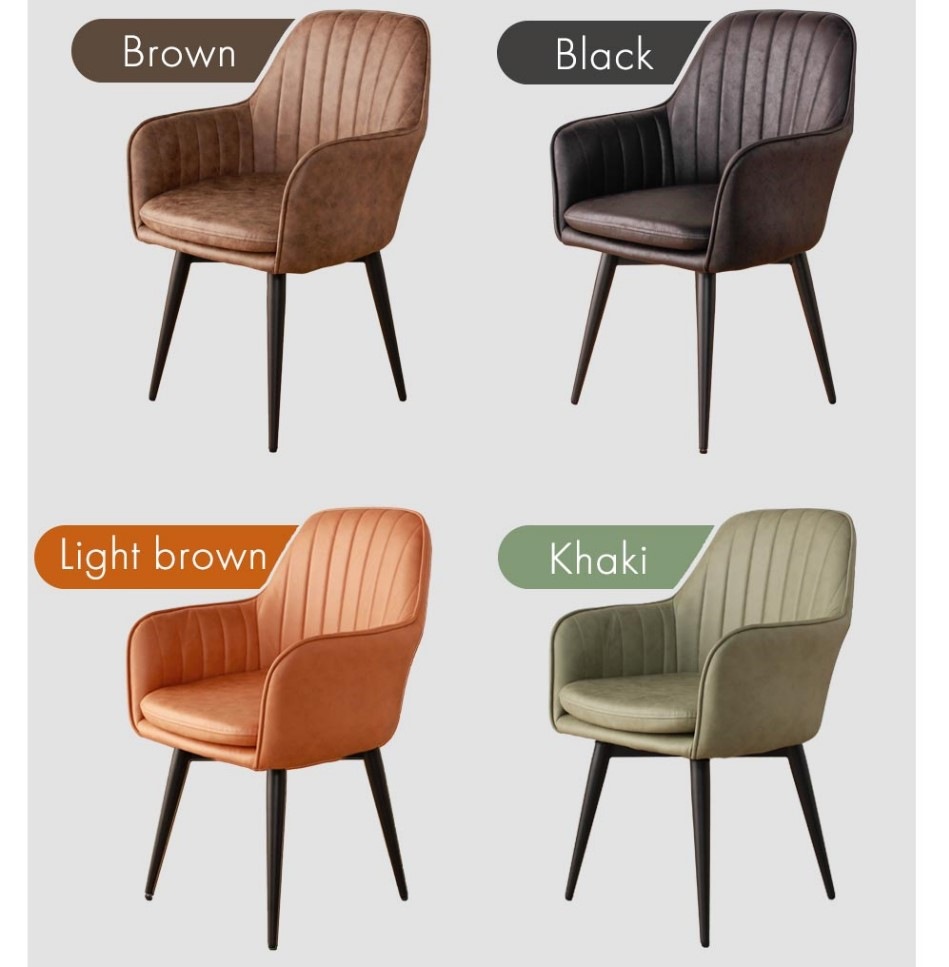 回転式ダイニングチェア アぺクス 肘付き 2脚セット ファブリック