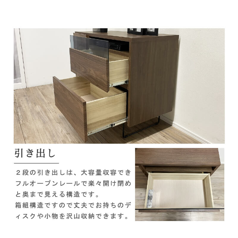 テレビボード　木製ハンドメイド　アクリル棚　木製棚　チェスト　リビングボード テレビボード 完成品 キャビネット 木製 扉付き ミドルボード ミドル