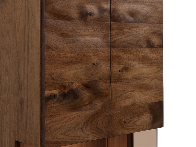 【11月まで】旭川家具 川田木工 木製ディスプレイキャビネット 旭川家具 山室家具製作所 Koko ココ キャビネット 国産家具 無垢