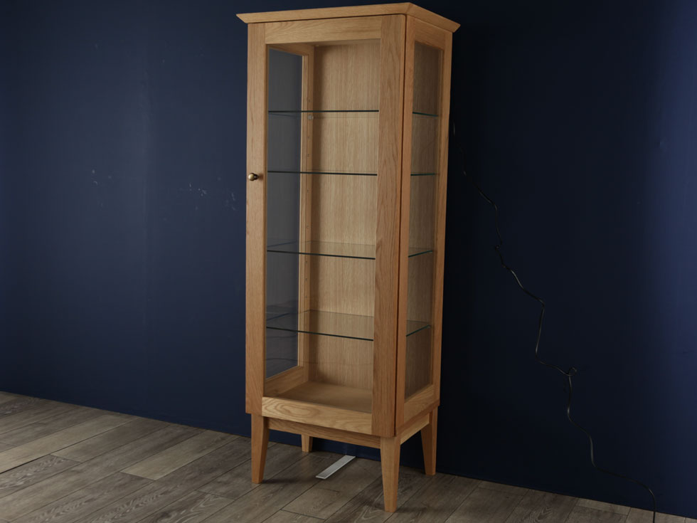 nyori❗岐阜キャビネット製作ガラスキャビネット Daisy デイジー 55 ガラスキャビネット オーク材 | 店舗,有限会社 野中