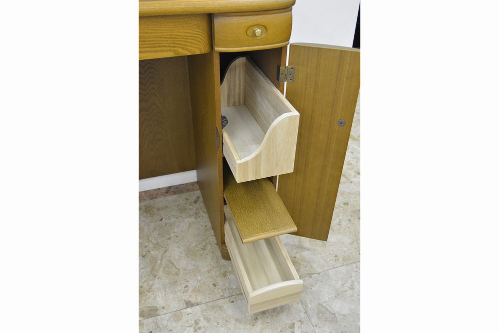 14一面エレガンス ナラ色 ドレッサー完成品 アンティークドレッサー