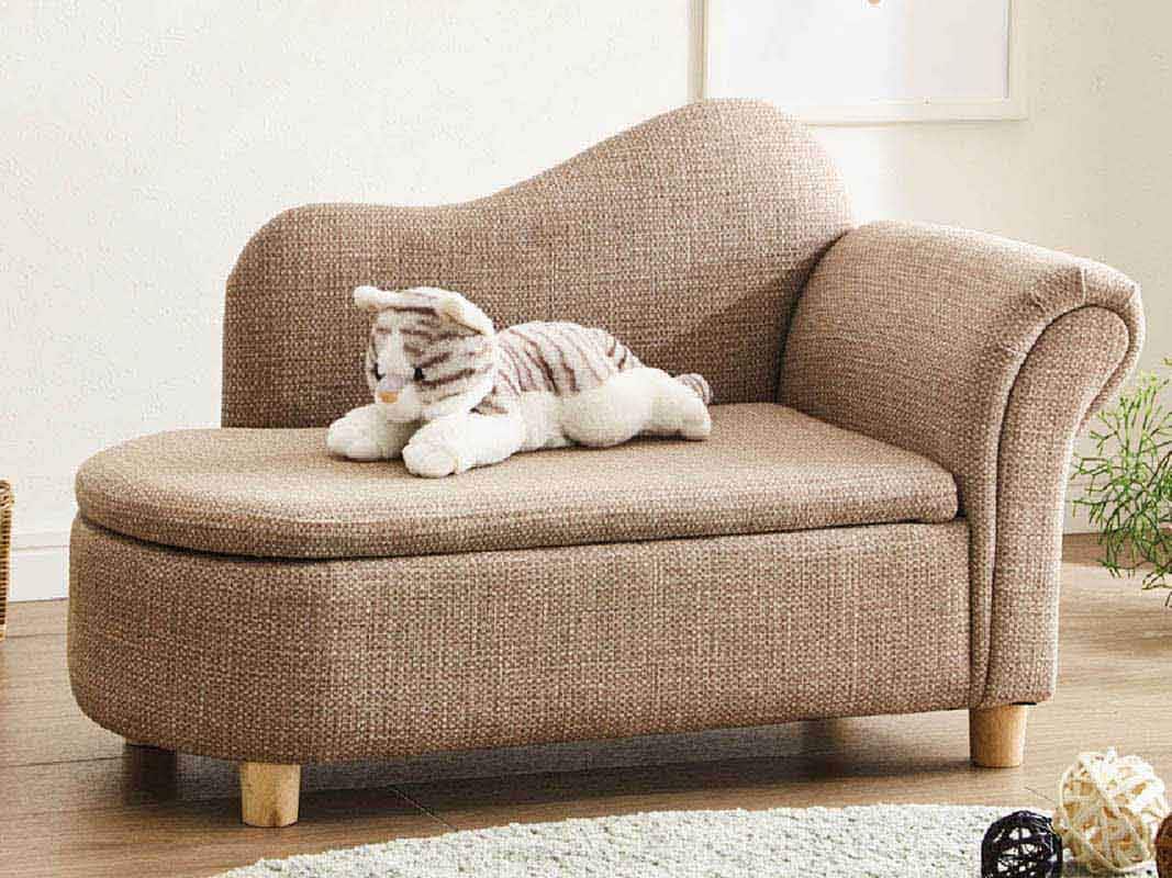 引っかき傷に強い特殊生地仕様！座面収納庫付でペットシートやペット