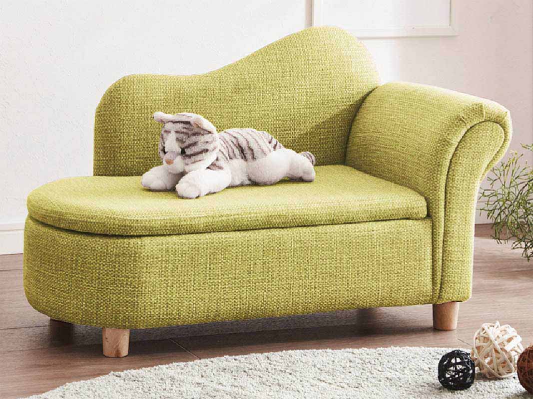 引っかき傷に強い特殊生地仕様！座面収納庫付でペットシートやペット