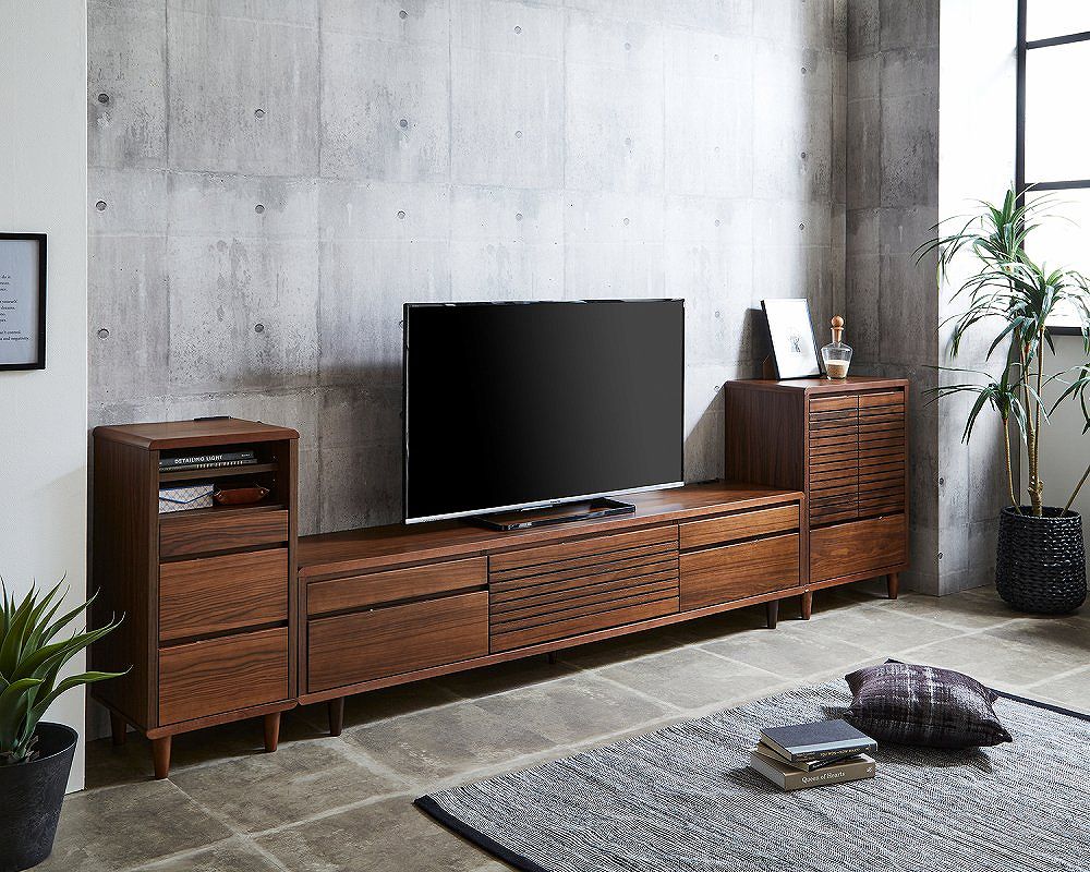【最終値下げ】テレビボード 1段3連 幅165cm高さ34cm 脚付きタイプ 最終値下げ】テレビボード 1段3連 幅165cm高さ34cm 脚付きタイプ