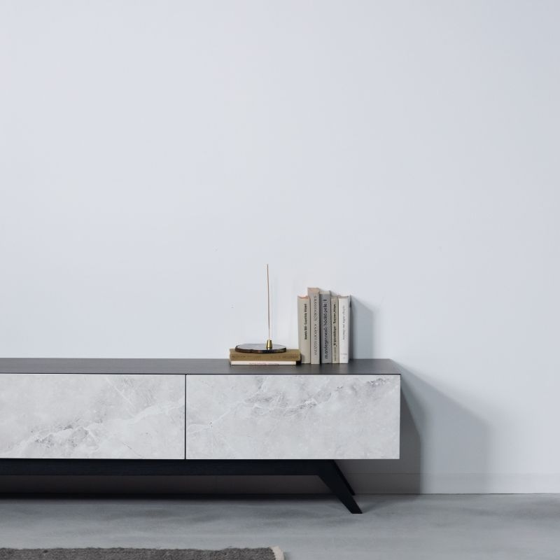 F4-104】テレビボード【ナチュラル・ブラック】 | 店舗,株式会社河口