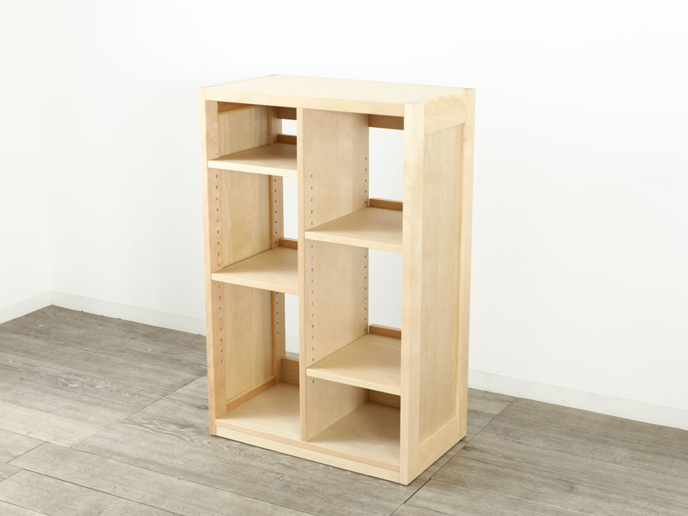 ファイン60 ブックシェルフ 2列1段 ウォールナット材 | 店舗,有限会社