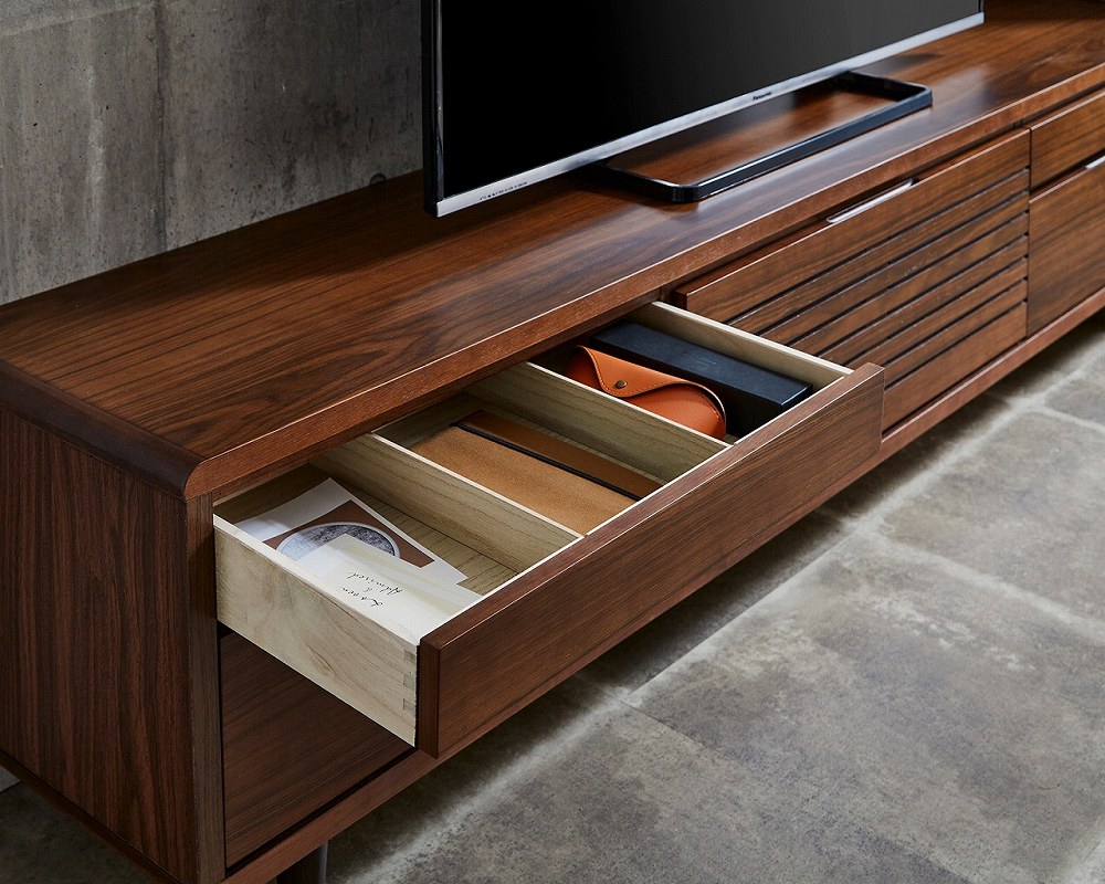 送料無料／ 200cm幅 テレビ台 テレビボード ローボード 完成品 収納