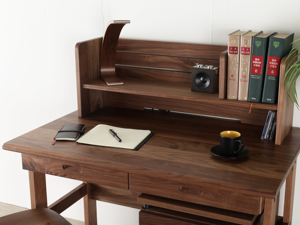 ファイン110 デスクセット 学習机 ブラックアッシュ材 | 店舗,有限会社