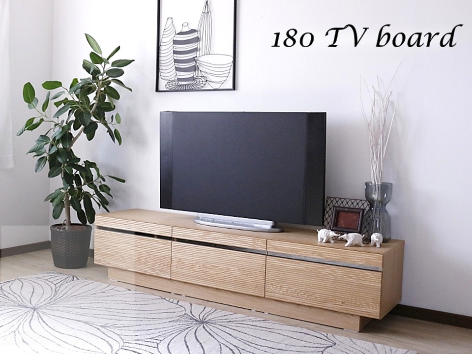 送料無料】 完成品 テレビ台 幅180㎝ 引出収納 デッキ収納 ルーター