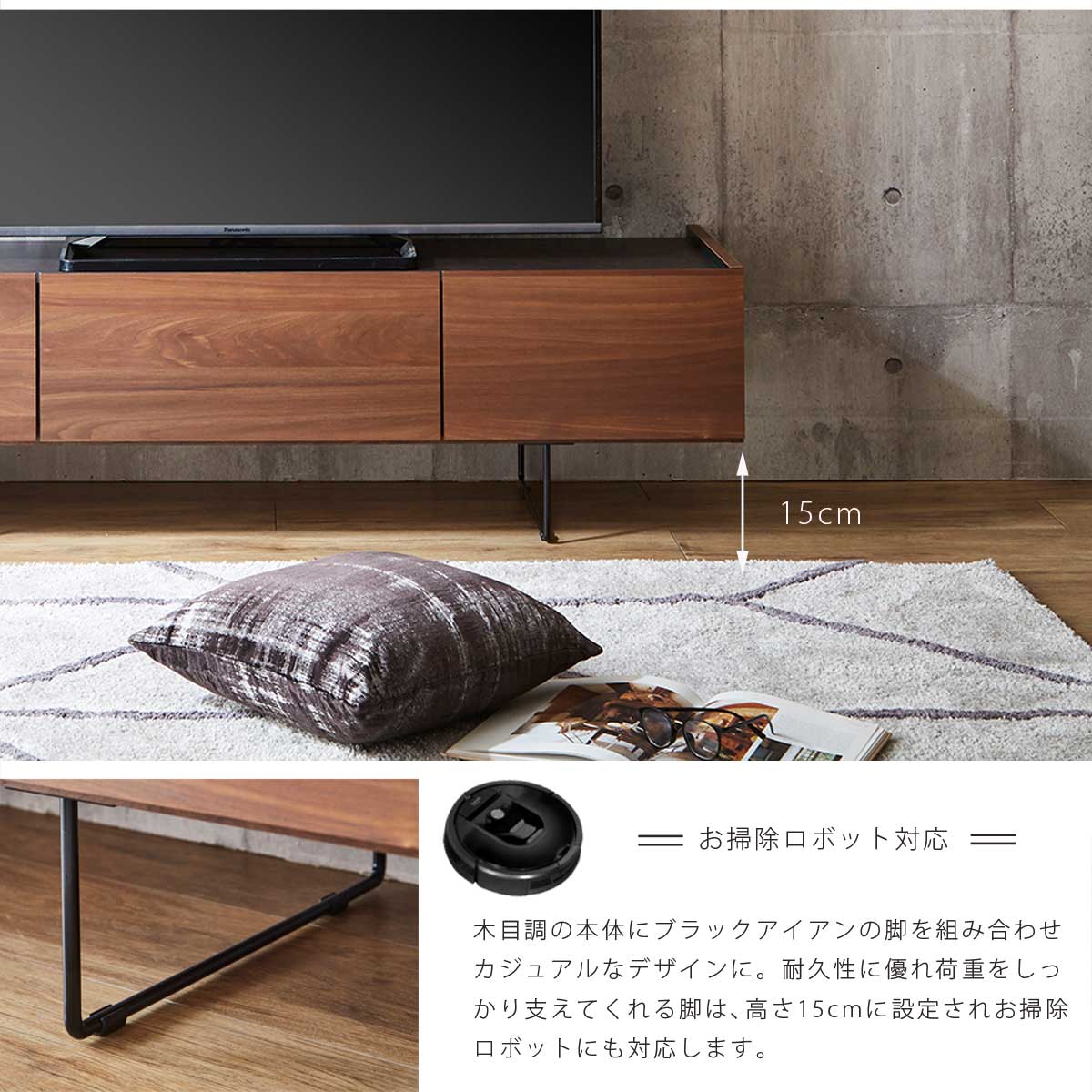    TV�ܡ��ɡ��ĥ��������񻺡������٤륵����������150cm / 180cm�ˡ��Ĥ᤿�ޤޥ�⥳������б������ݽ����ܥå��б�����ӡ�����������