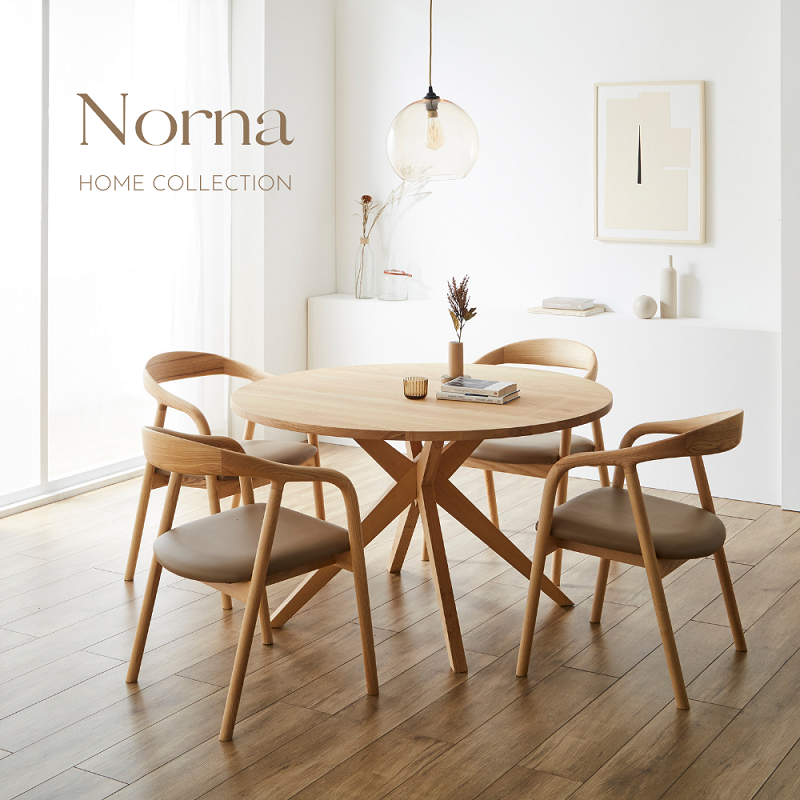 Norna 】ラウンドテーブル【 120cm 】 | 店舗,株式会社河口家具
